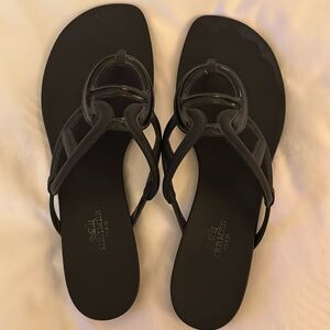 Hermès egerie black sandal waterproof